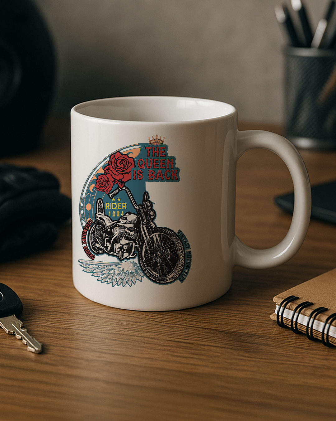 Queen Biker Mug