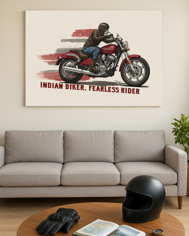 Indian Biker Wall Frame